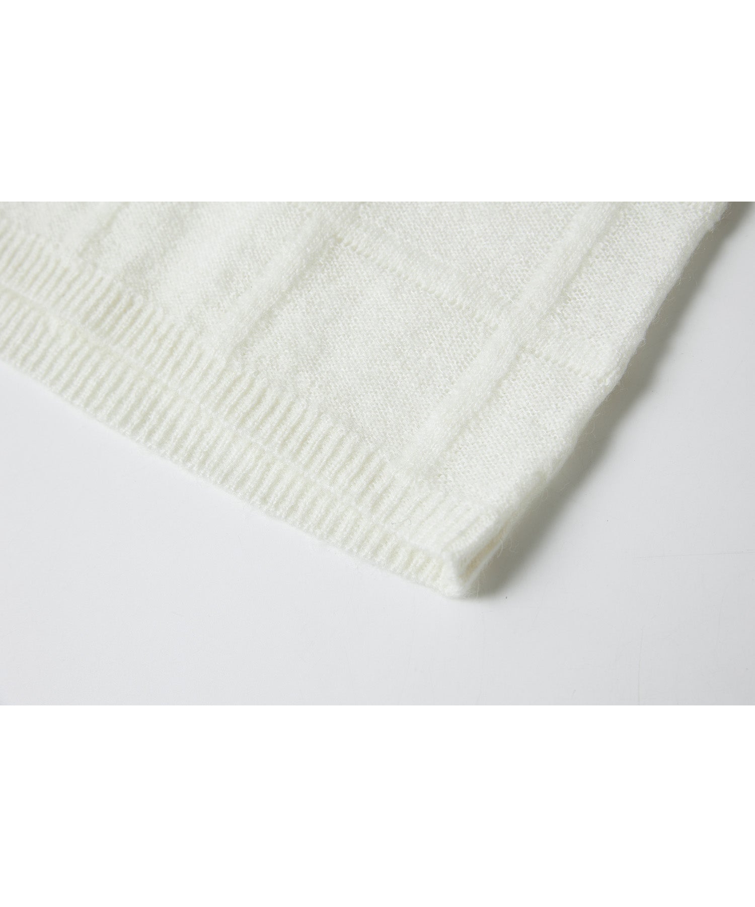 Sheer Check Knit Sleeveless Top