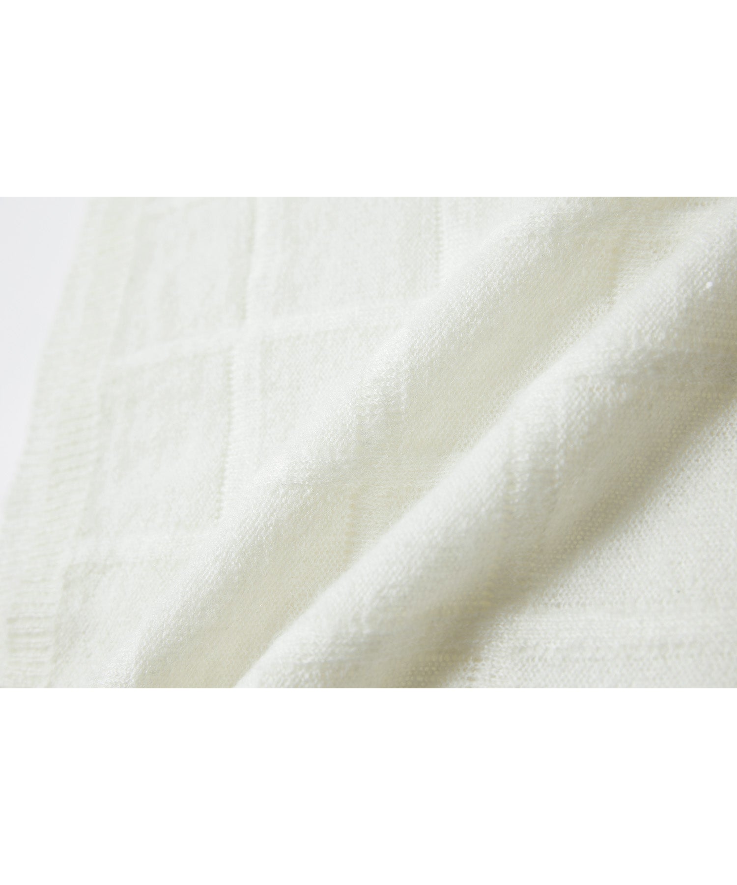 Sheer Check Knit Sleeveless Top