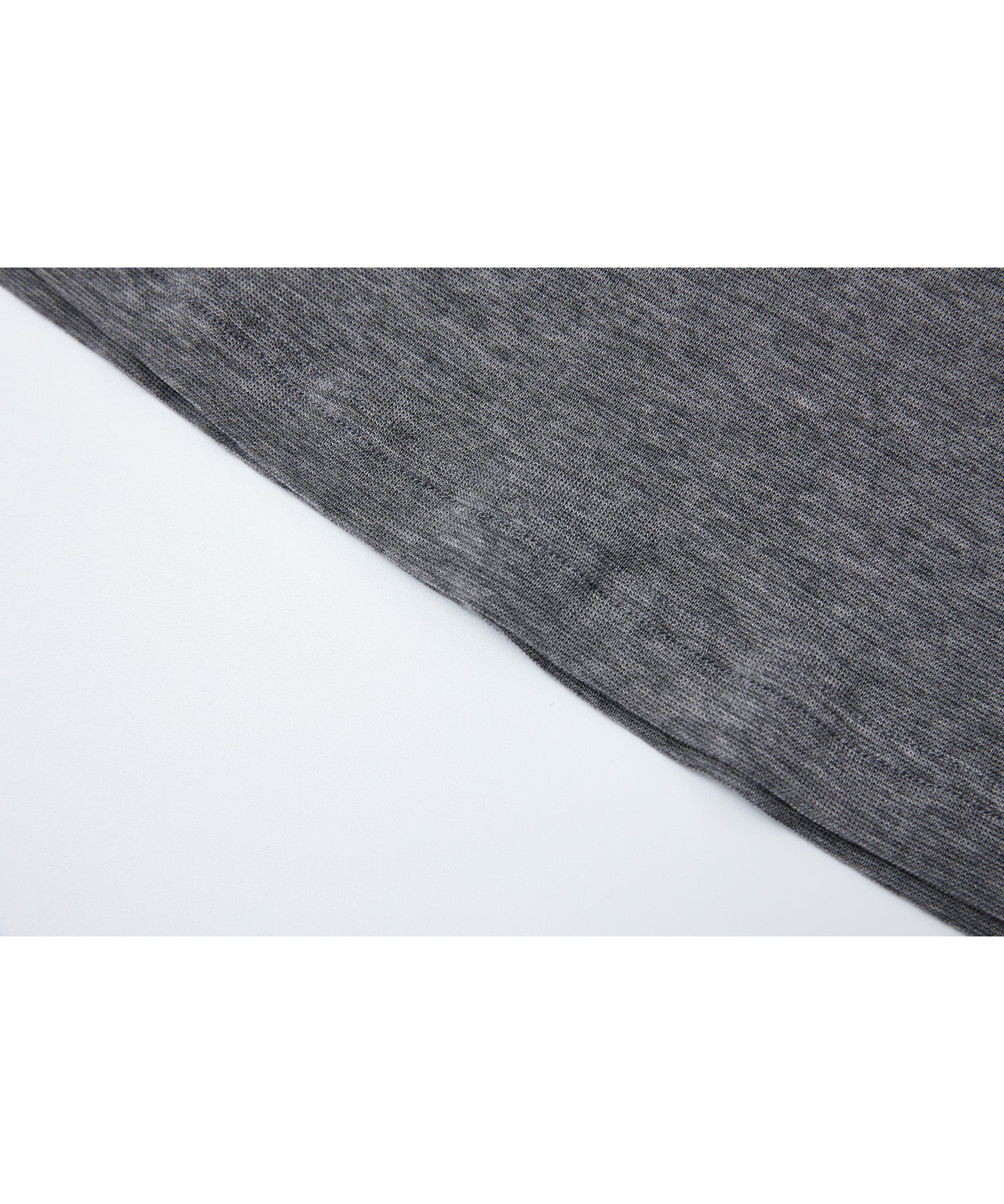 Wool Blend Basic Boat Neck Layering T-Shirt