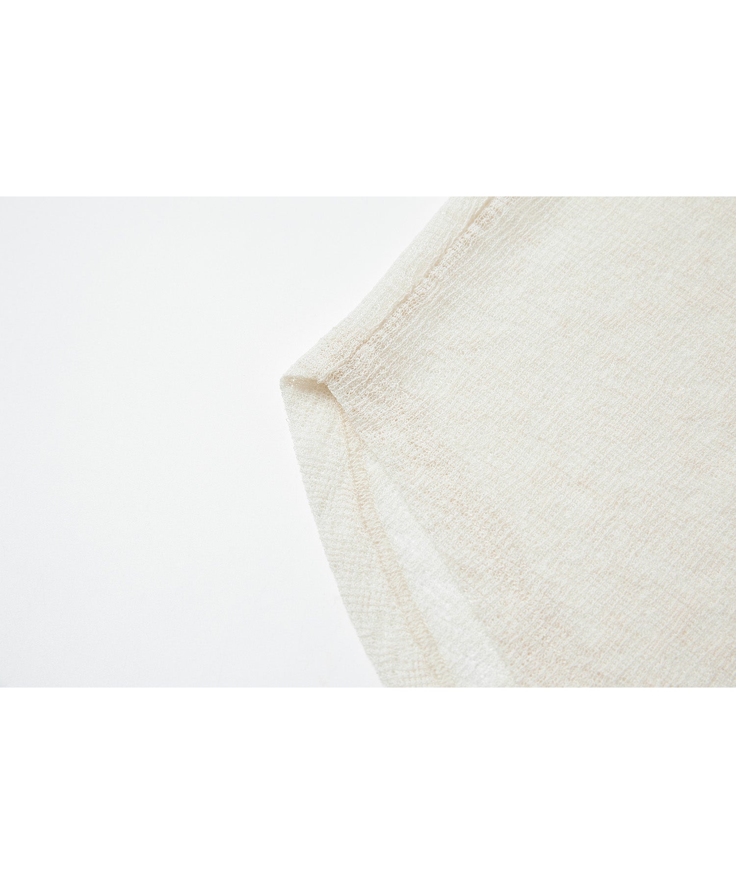 Asymmetric Neck Sheer Sleeveless tops – Relaxed Fit