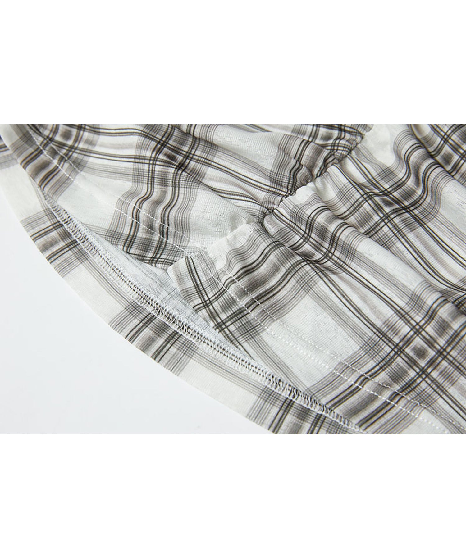 Asymmetric Gather Sheer Sleeveless Top