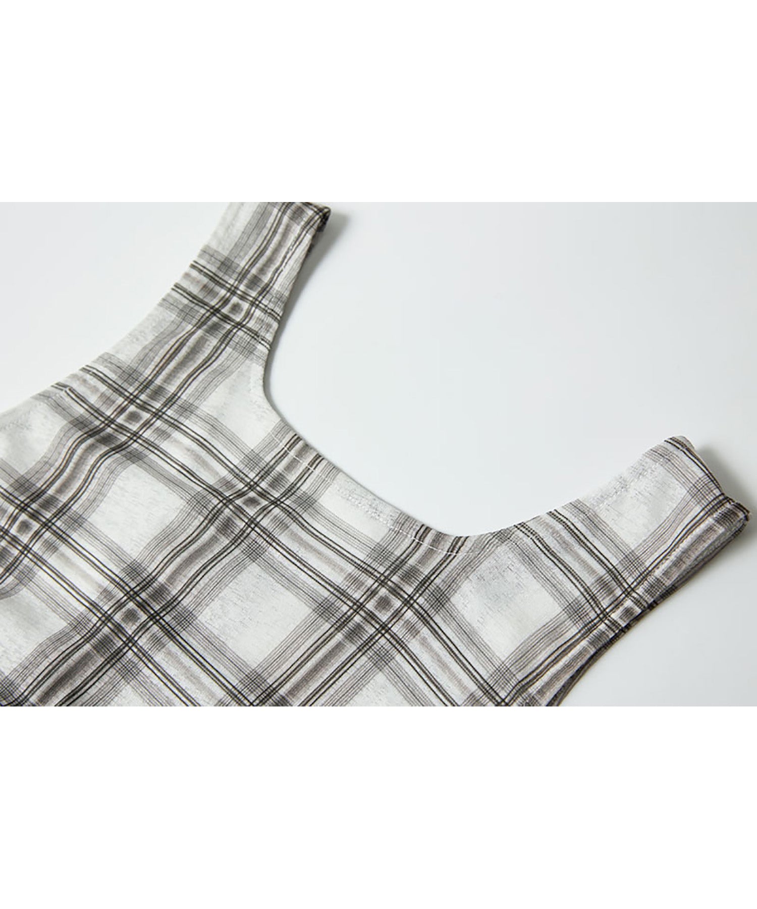 Asymmetric Gather Sheer Sleeveless Top