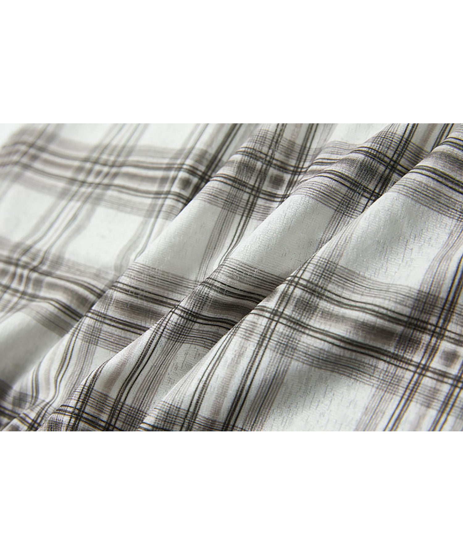 Asymmetric Gather Sheer Sleeveless Top