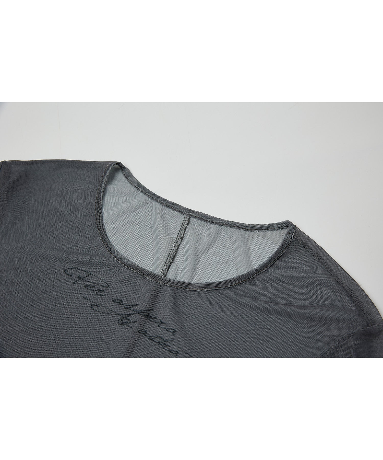 Essential Translucent Mesh Printed Top