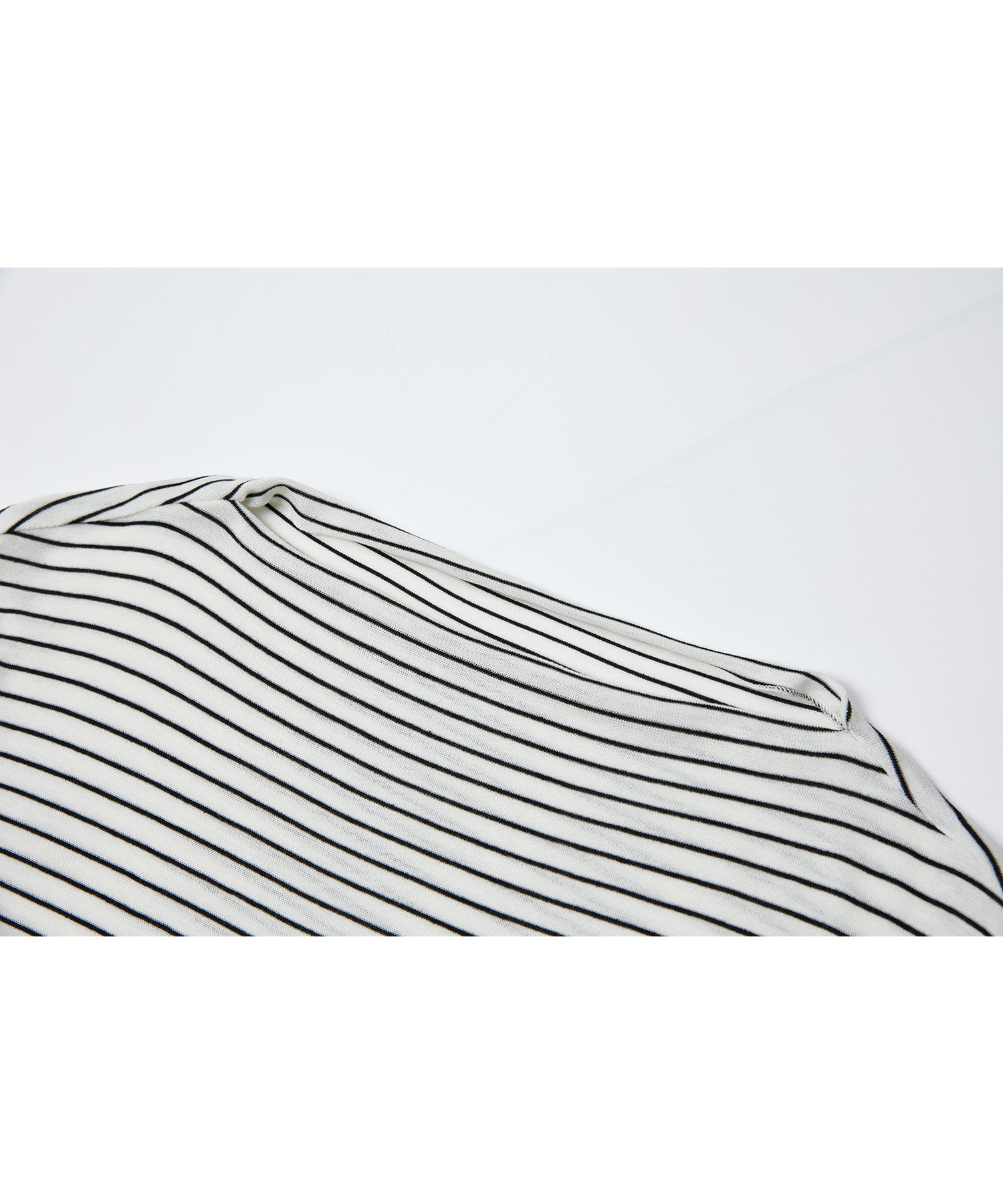 Wool Blend Basic Boat Neck Layering T-Shirt