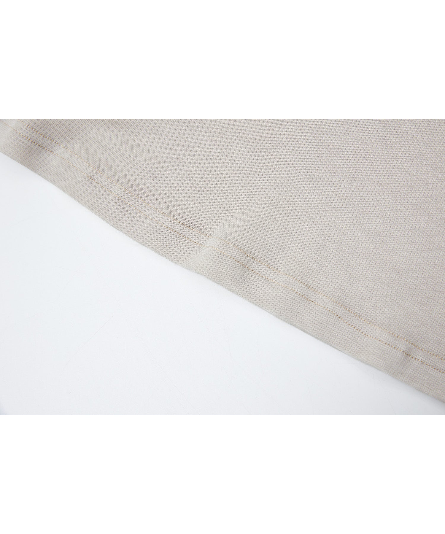 Wool Blend Basic Boat Neck Layering T-Shirt