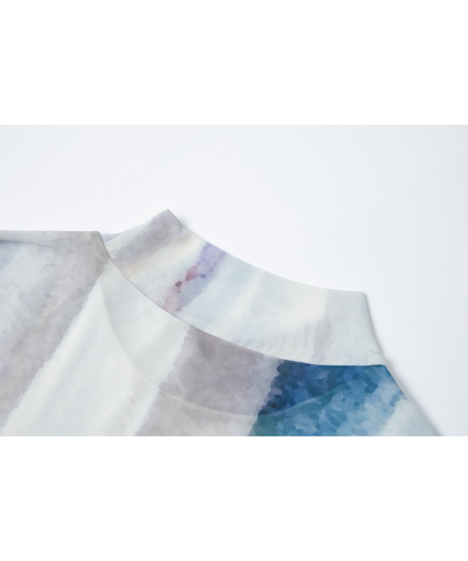 Art Print Sheer Top