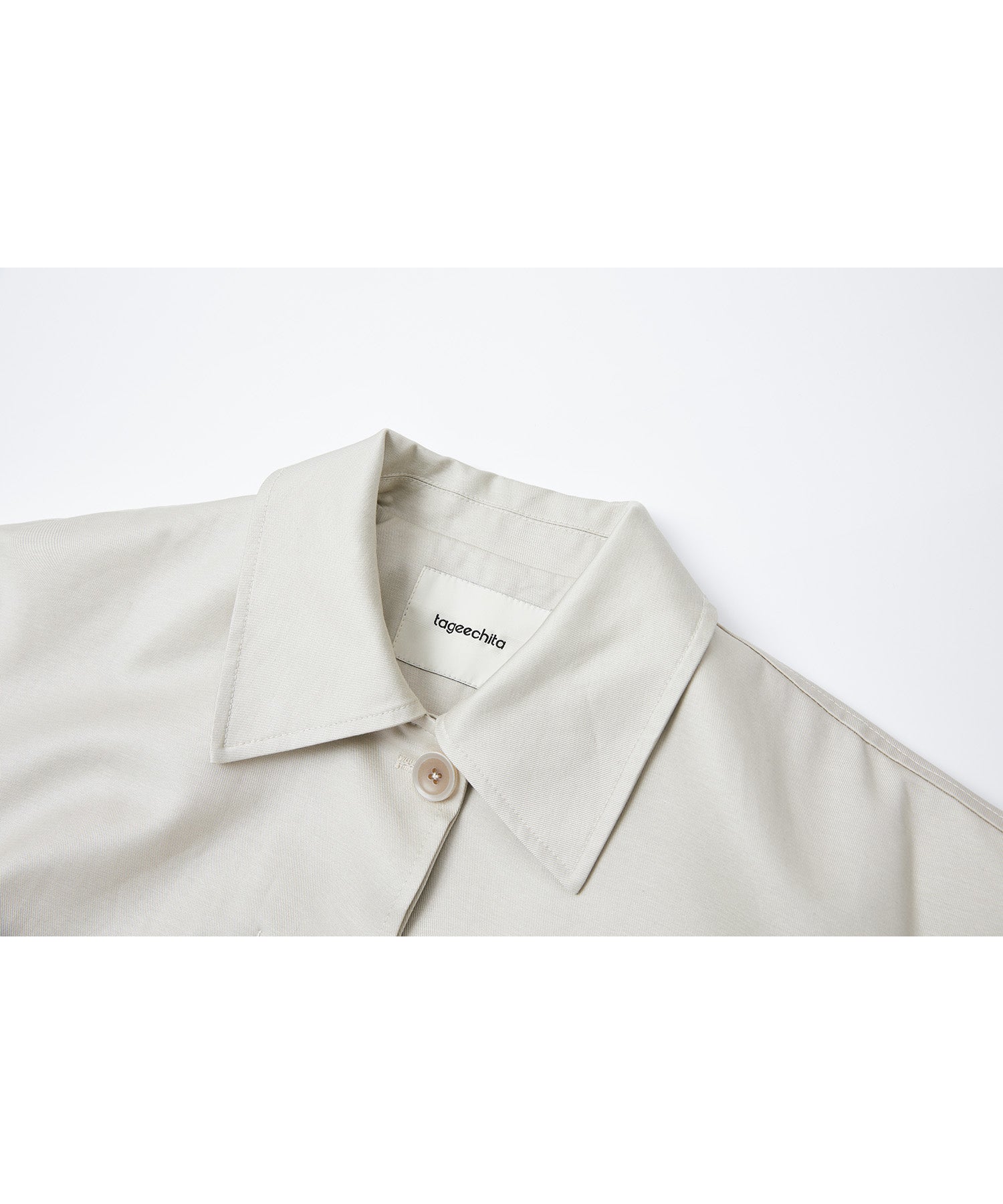 Notched Collar Oversized Belted Trench Coat