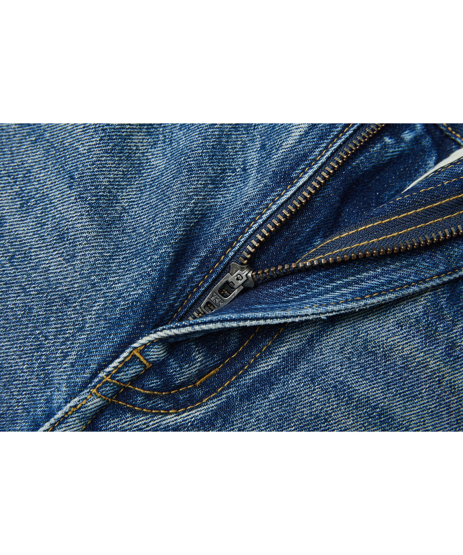 Mid-Wash Denim Bermuda Shorts