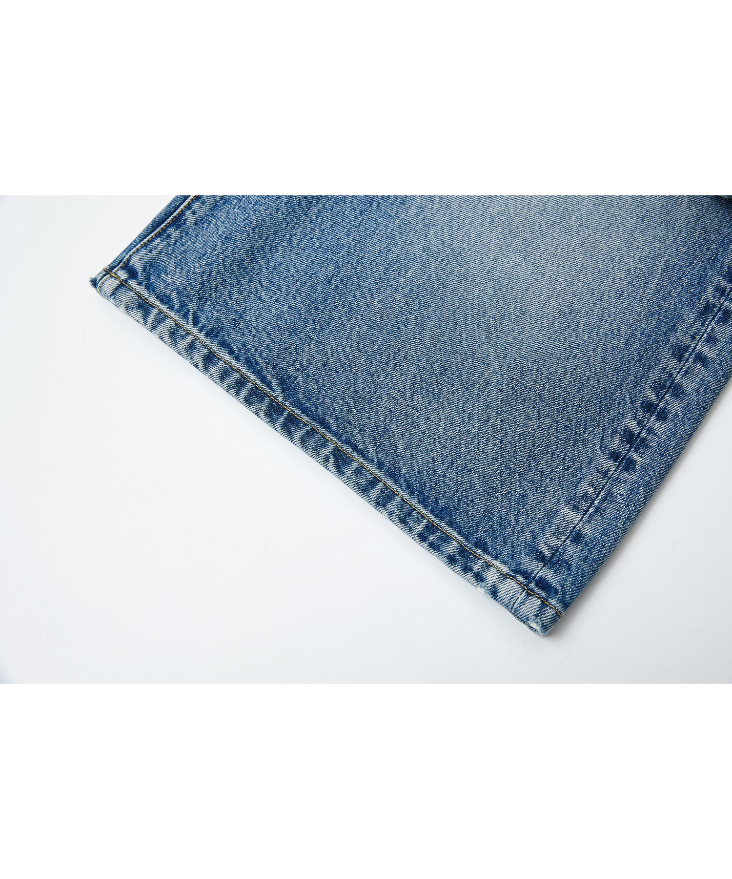 Mid-Wash Denim Bermuda Shorts