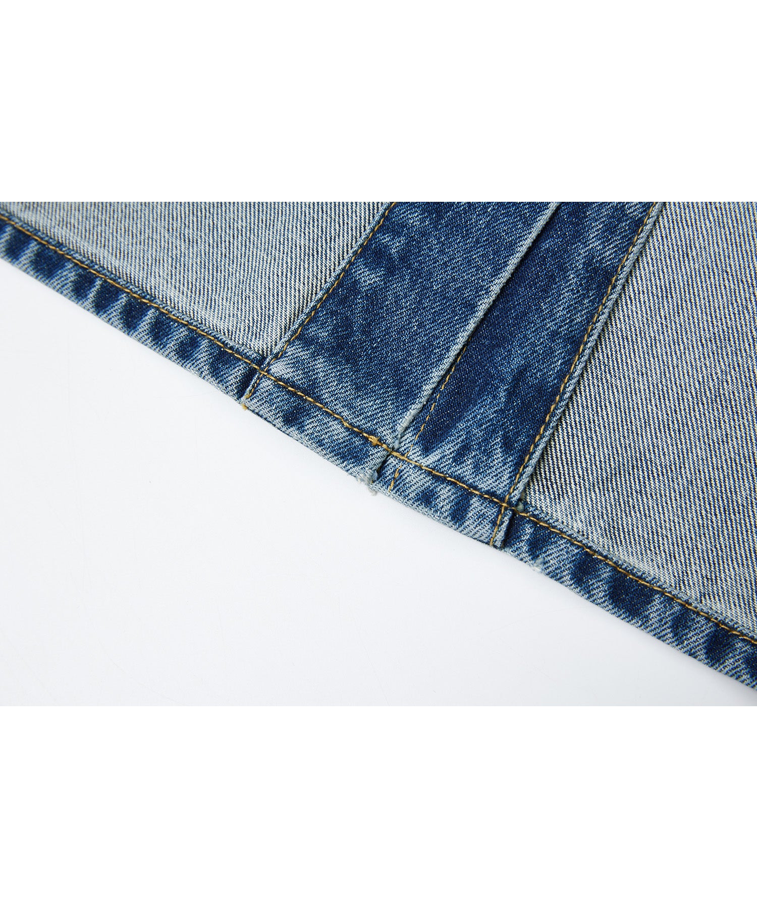 Used Wash I-Line Denim Long Skirt