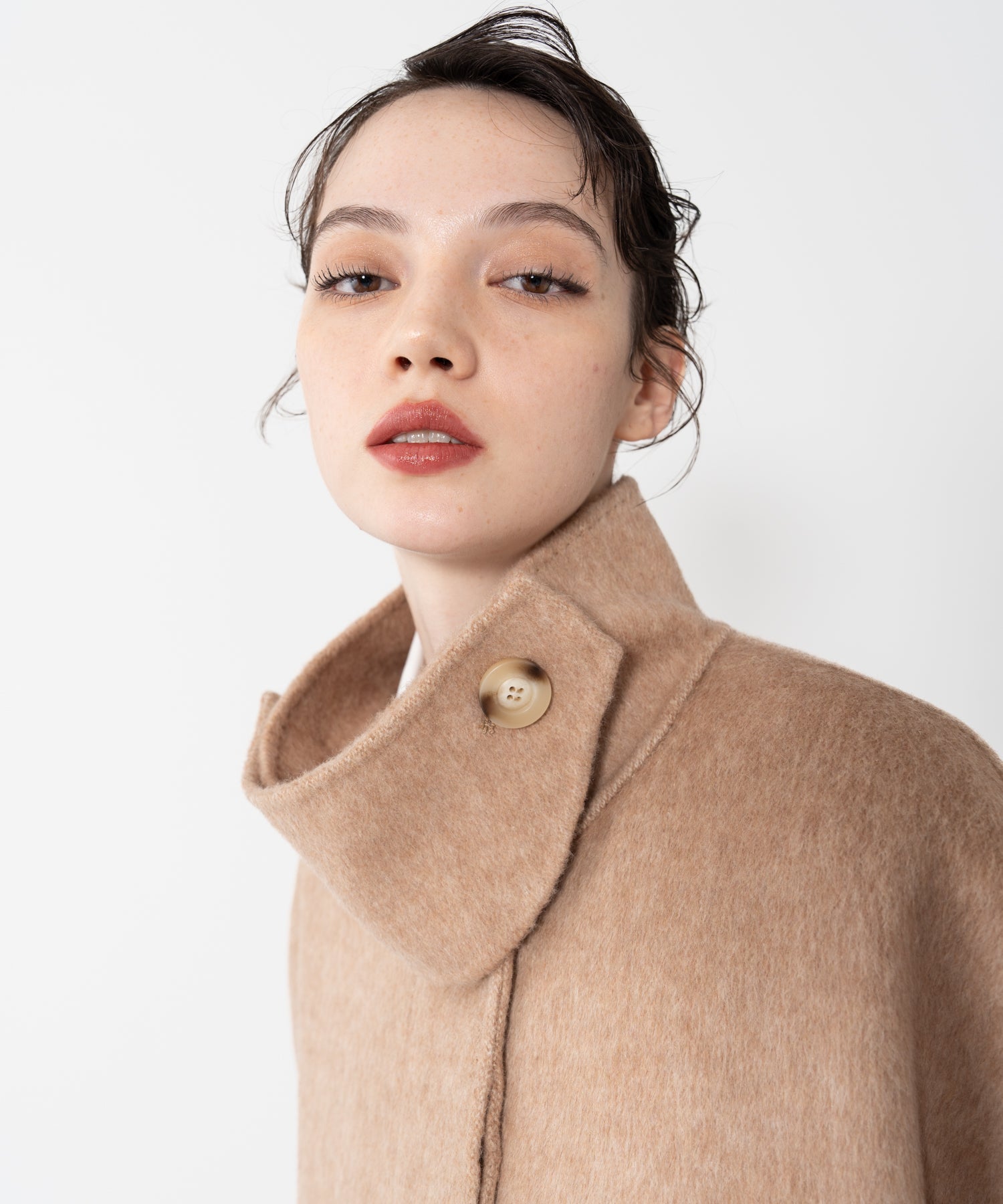 Wool Cocoon Long Coat