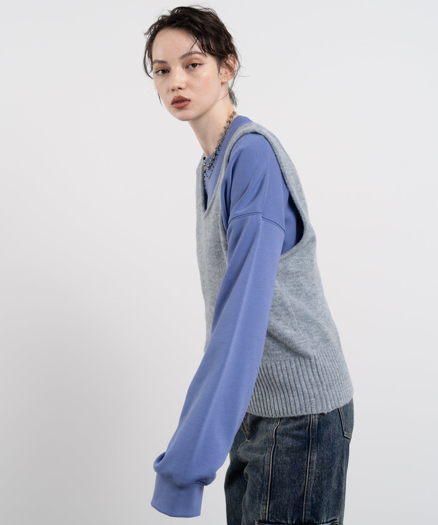 Casual Cropped Sweatshirt Top