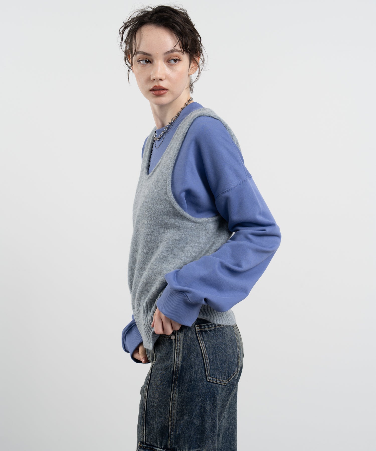 Casual Cropped Sweatshirt Top