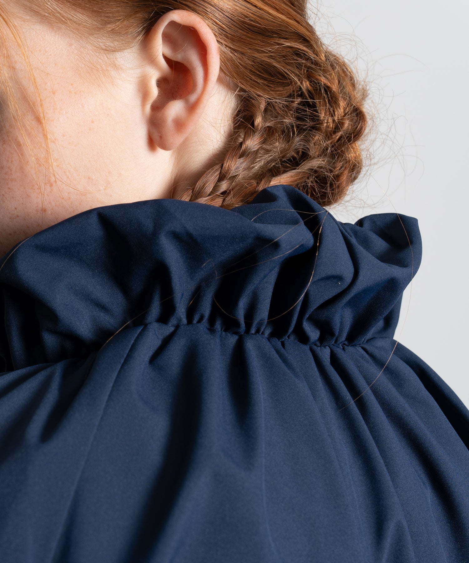 Gathered Collar Quilted Jacket