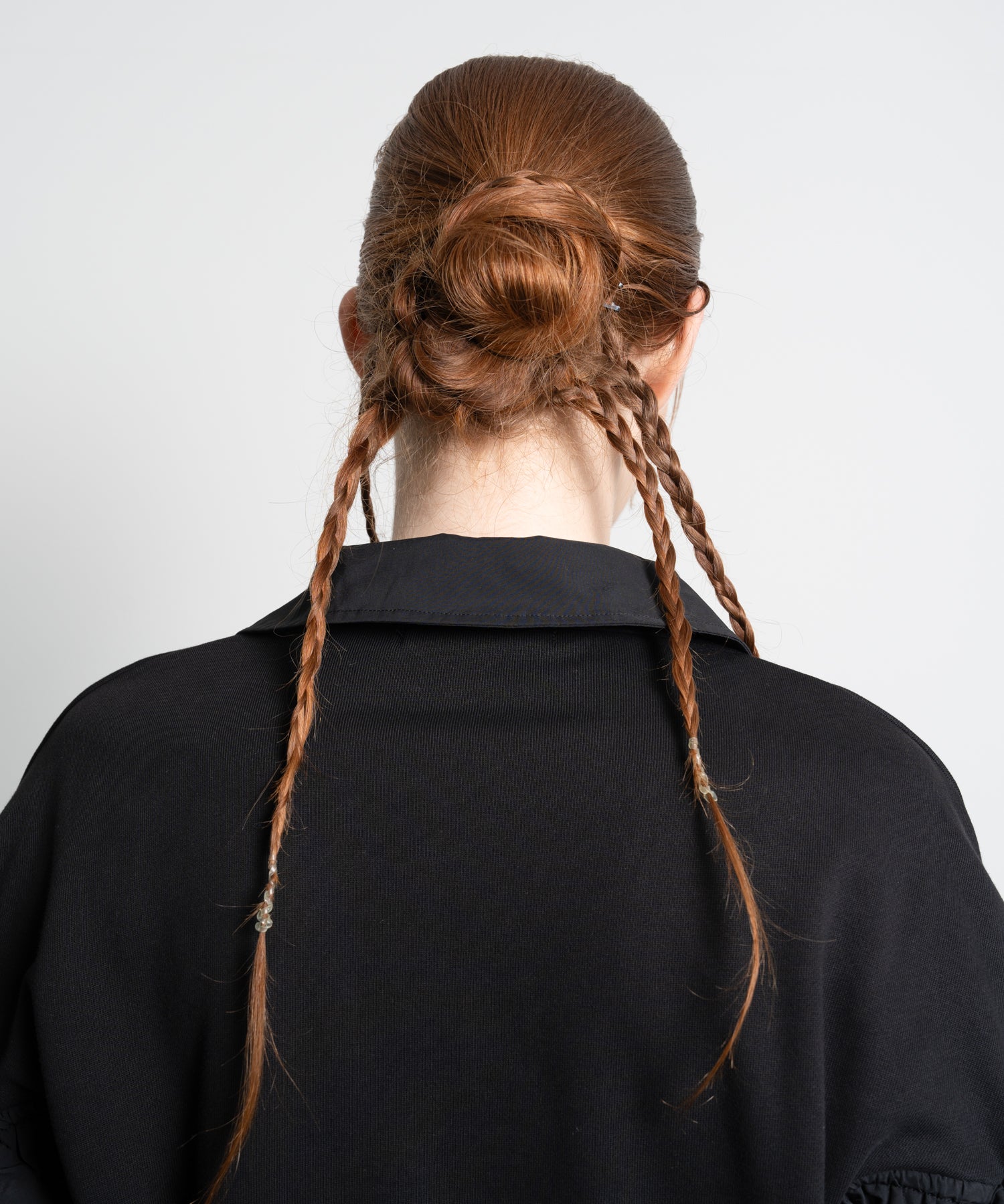 Gathered Sleeve Half-Zip Pullover