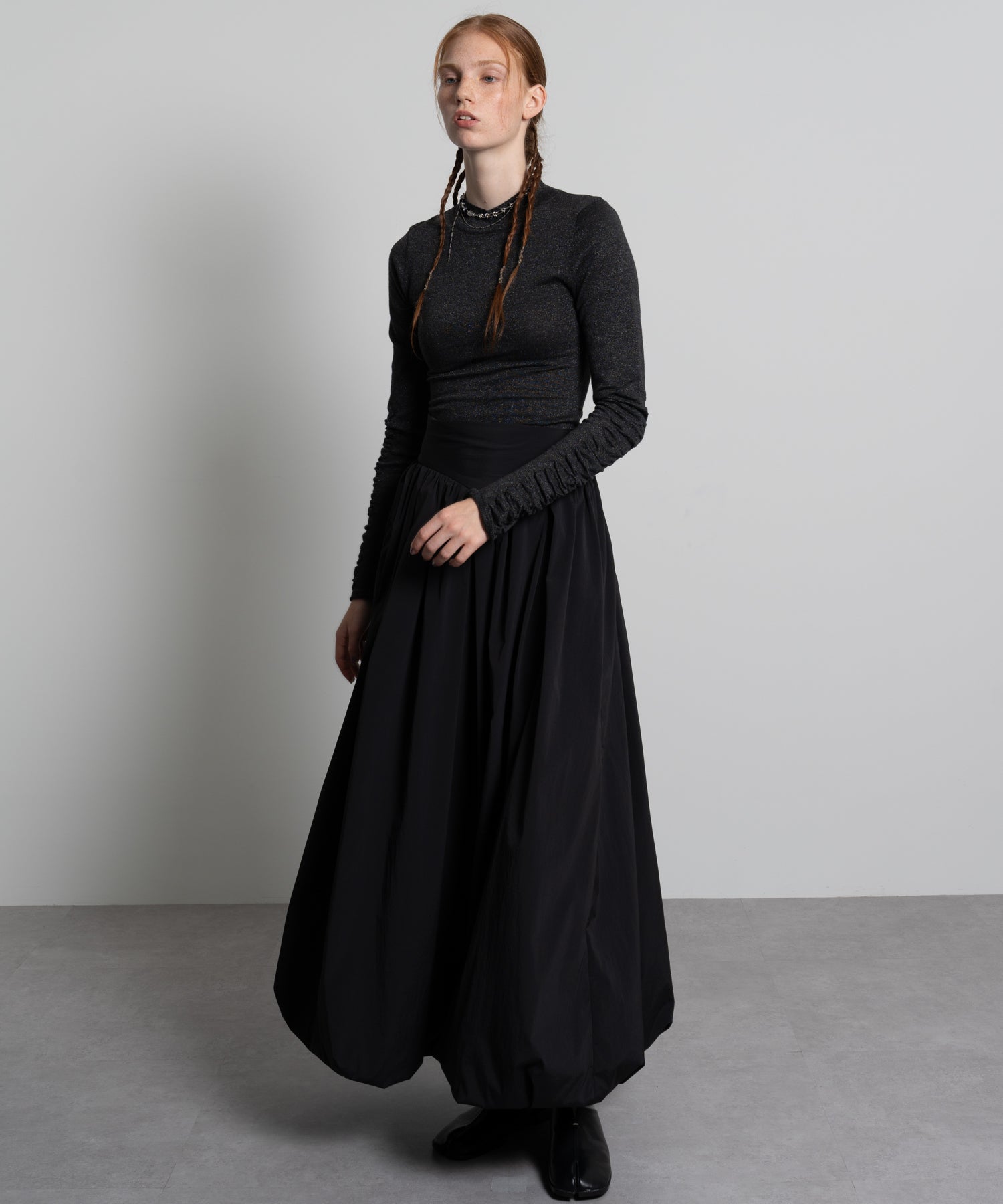 High-Waist Voluminous Balloon Skirt