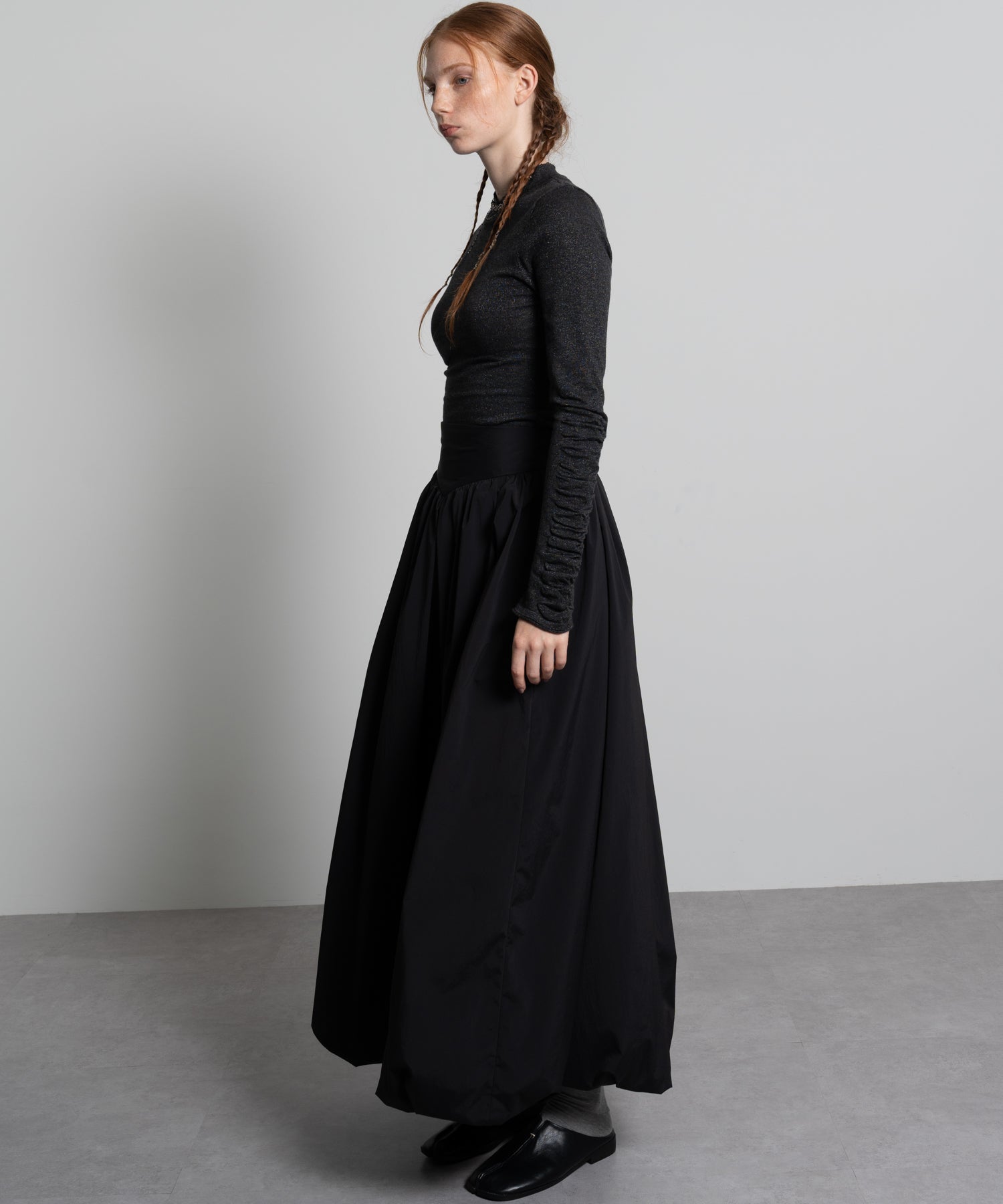 High-Waist Voluminous Balloon Skirt