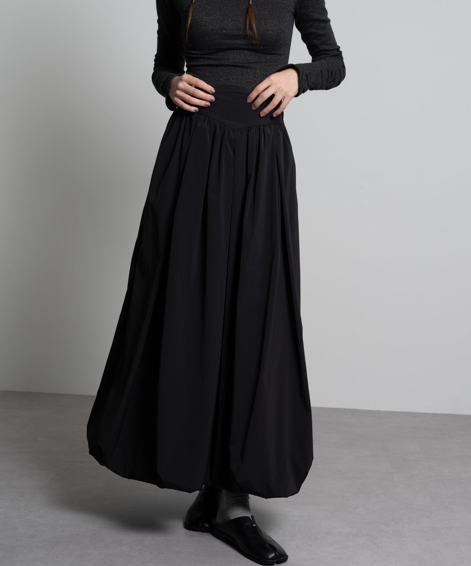 High-Waist Voluminous Balloon Skirt