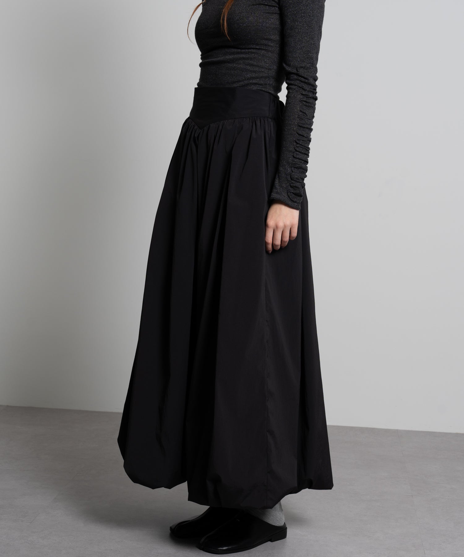 High-Waist Voluminous Balloon Skirt