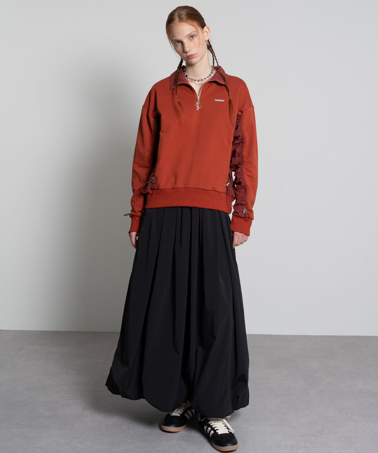 High-Waist Voluminous Balloon Skirt