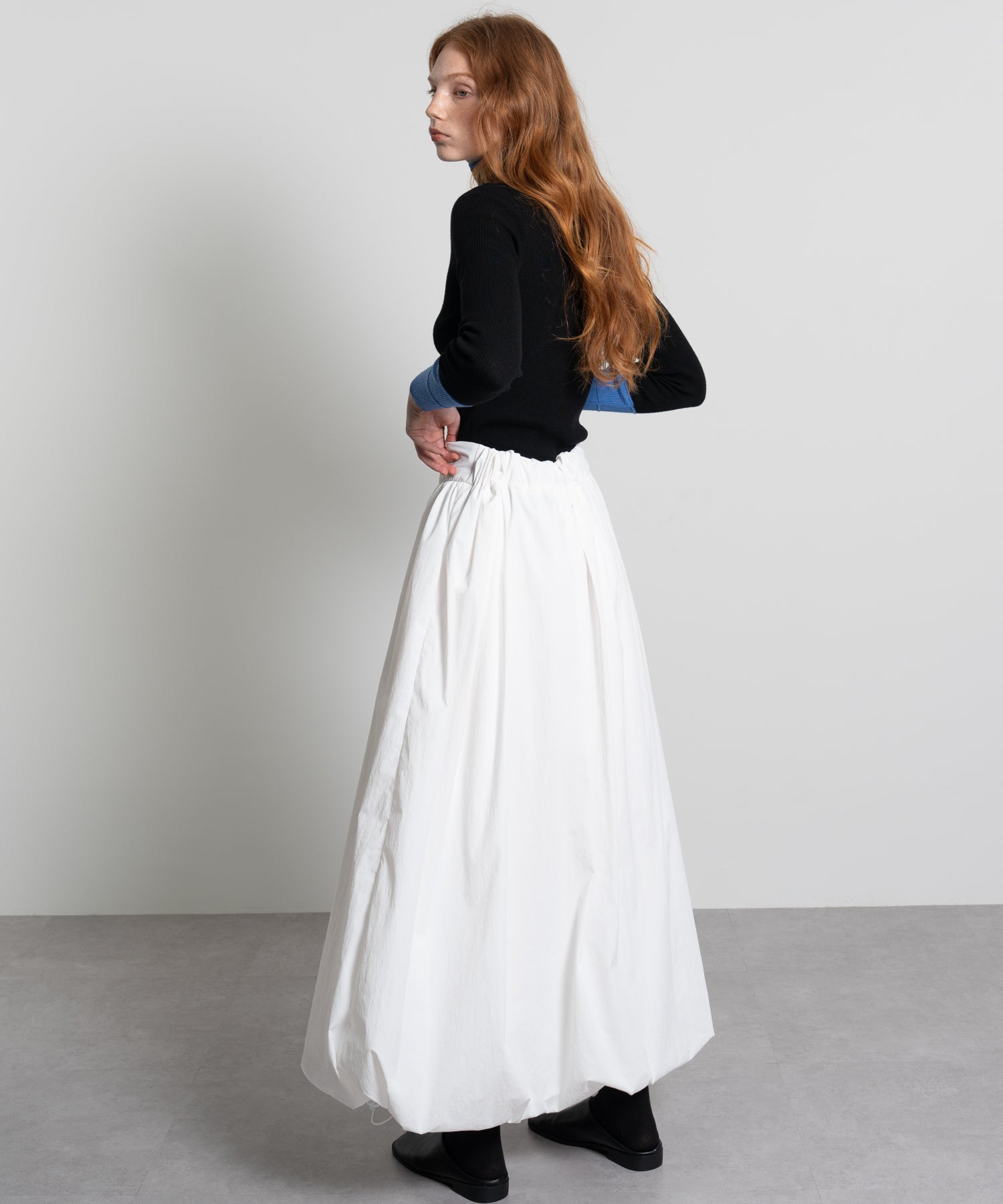 High-Waist Voluminous Balloon Skirt