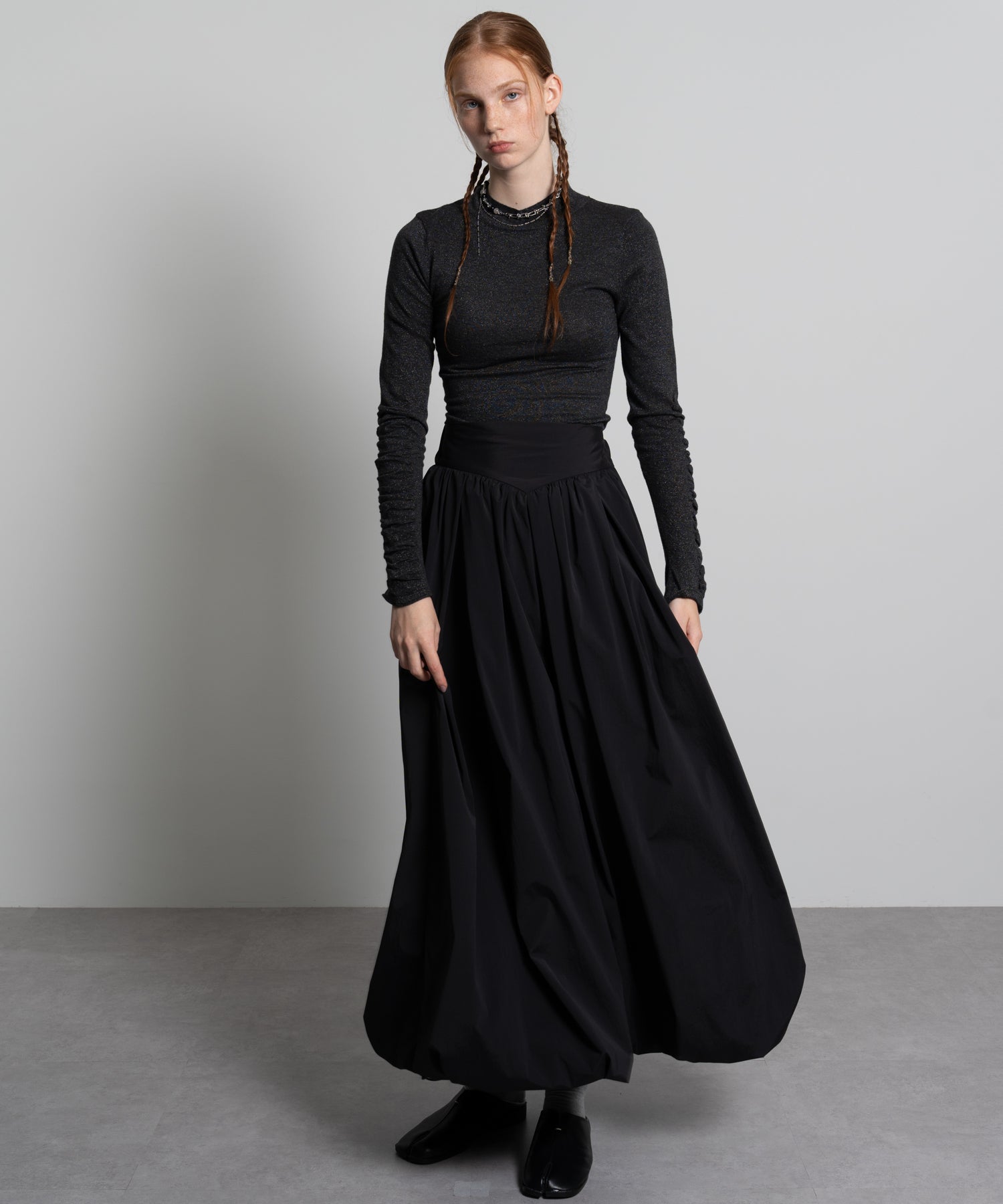 High-Waist Voluminous Balloon Skirt