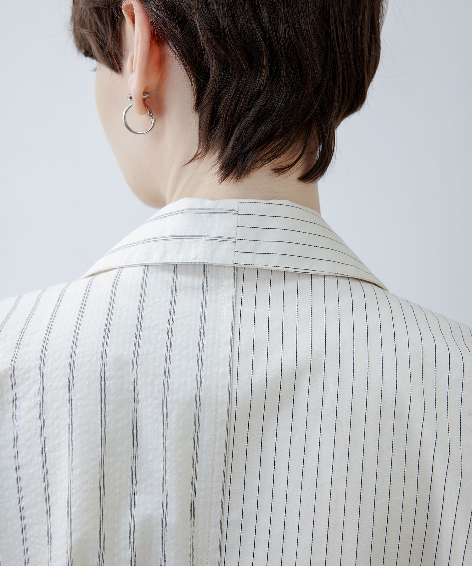 Oversized Stripe Combo Shirt