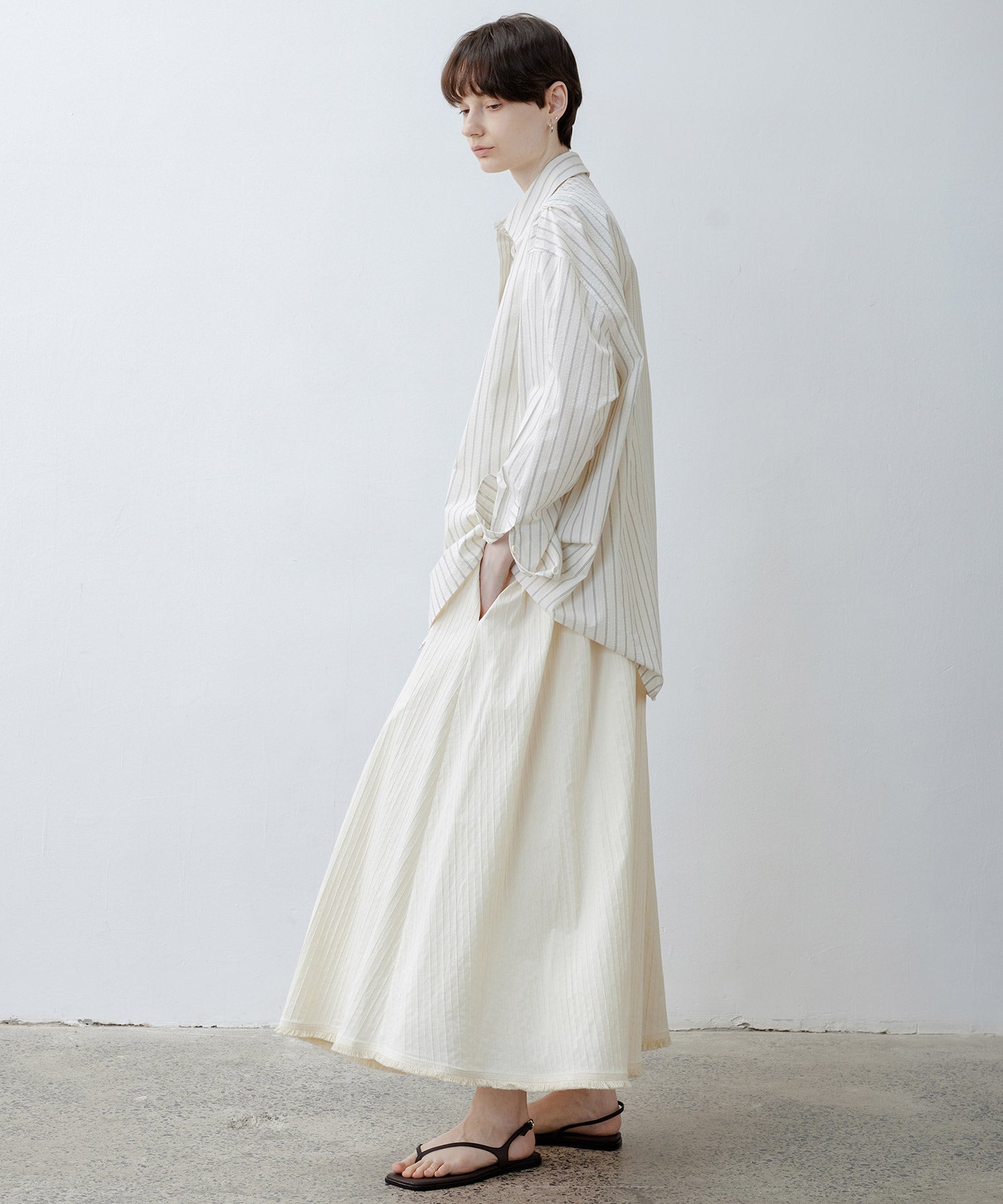 Oversized Stripe Combo Shirt