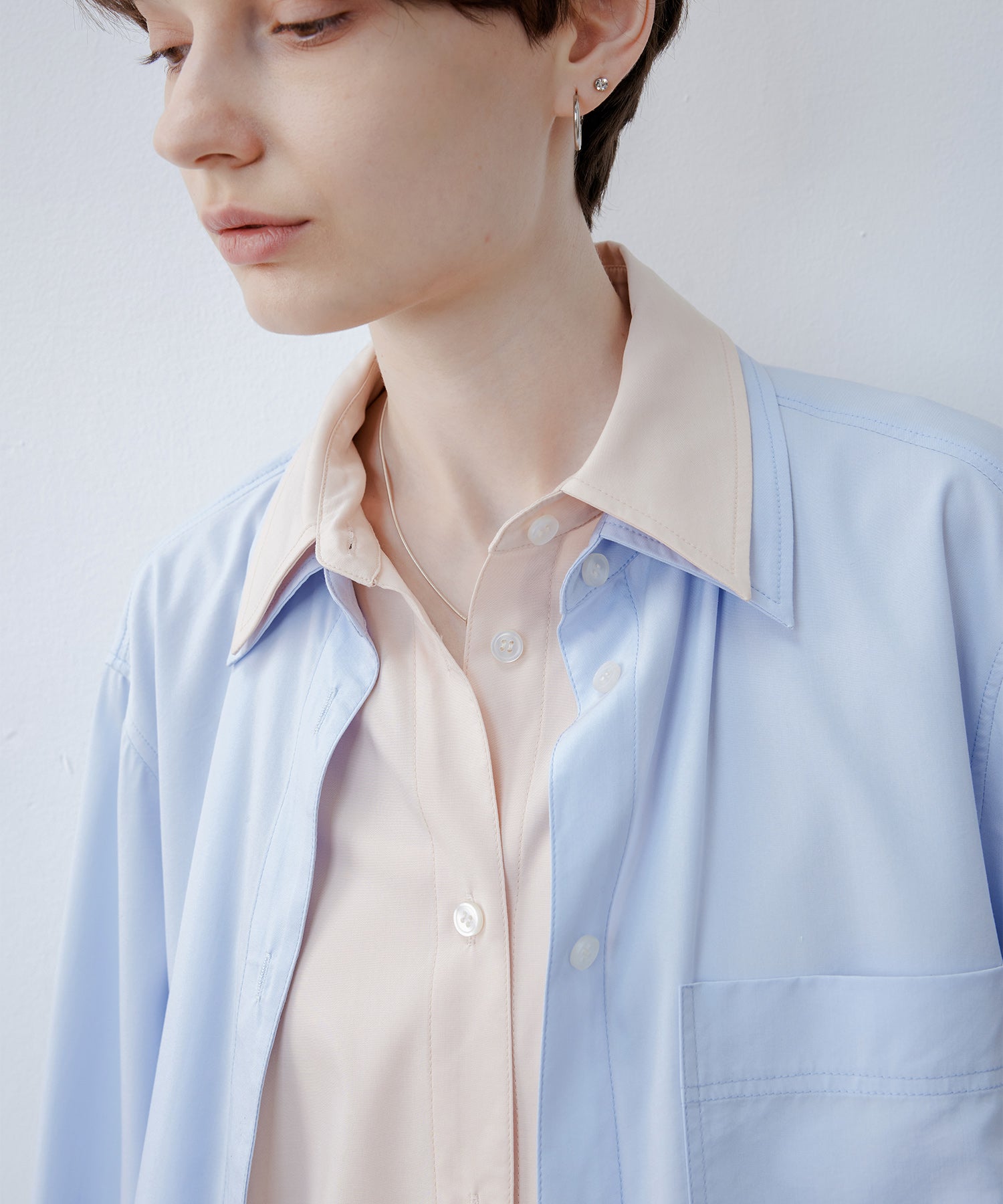 Bicolor Layered Shirt