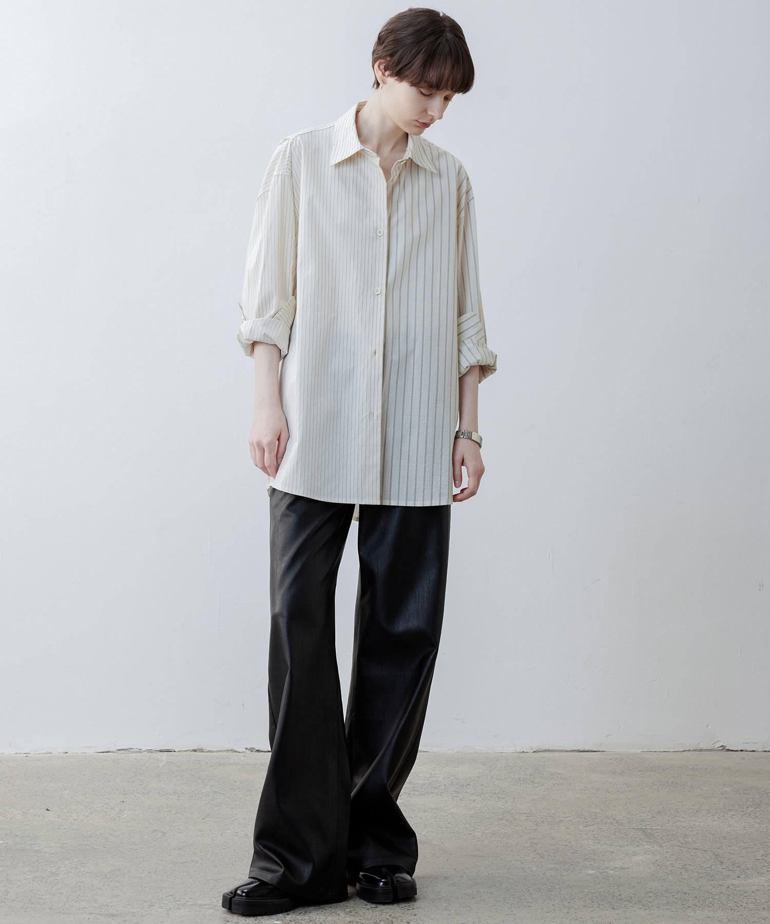 Oversized Stripe Combo Shirt