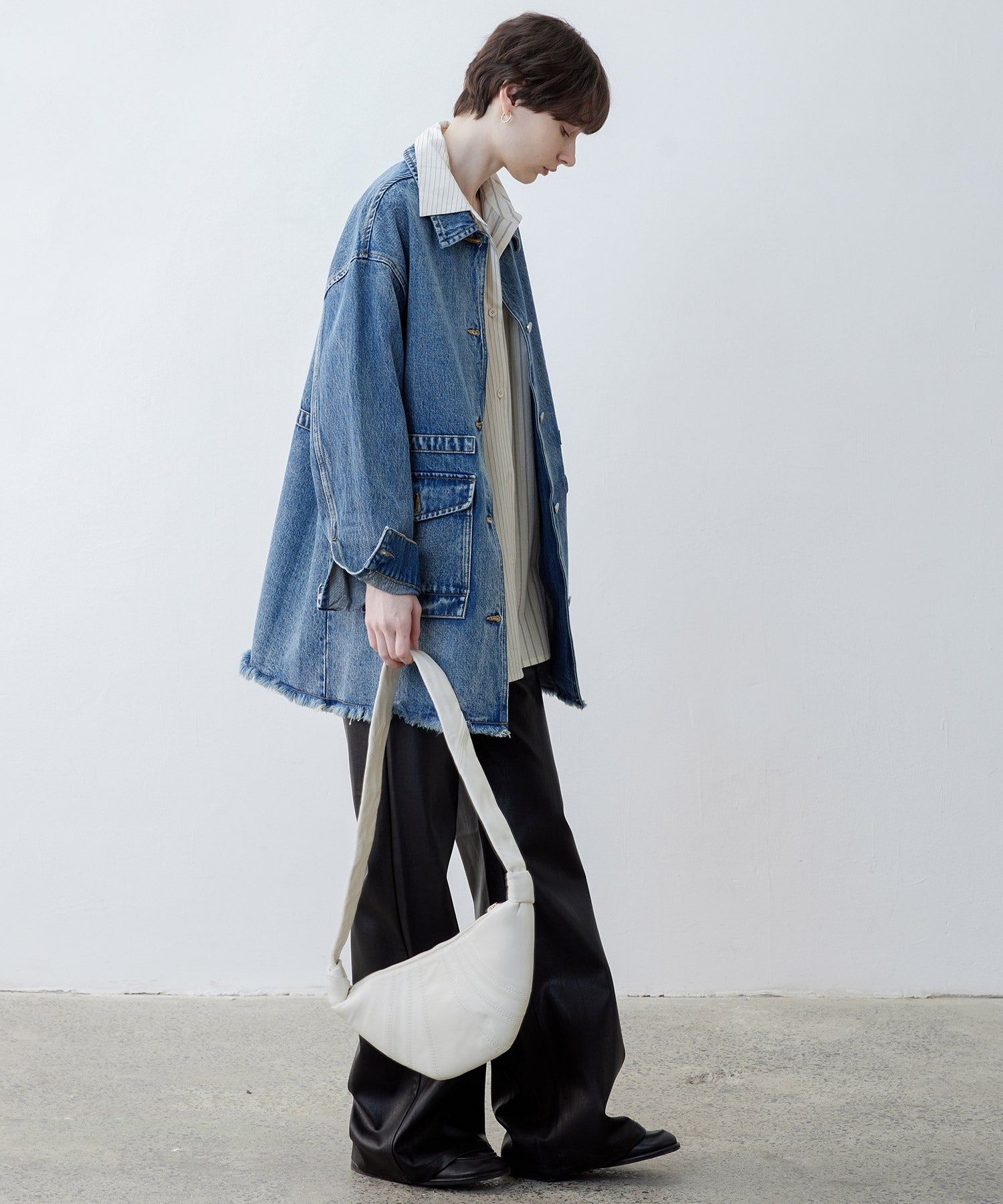 Oversized Stripe Combo Shirt