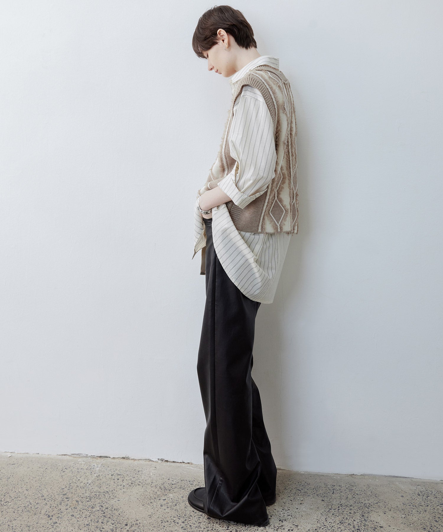 Oversized Stripe Combo Shirt