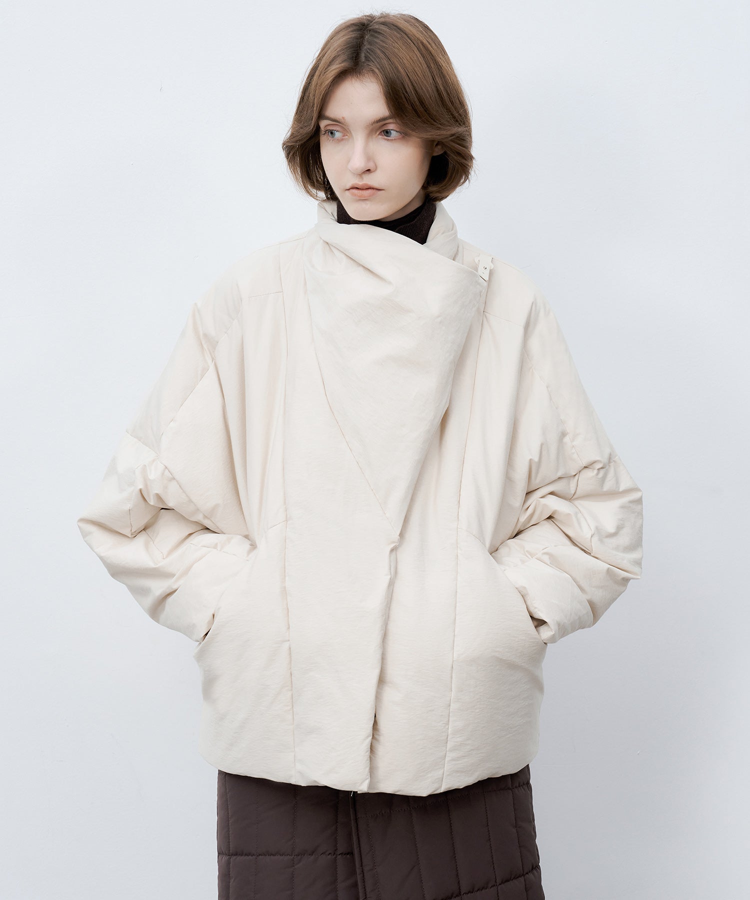 Deconstructed Wrap Down Oversized Coat