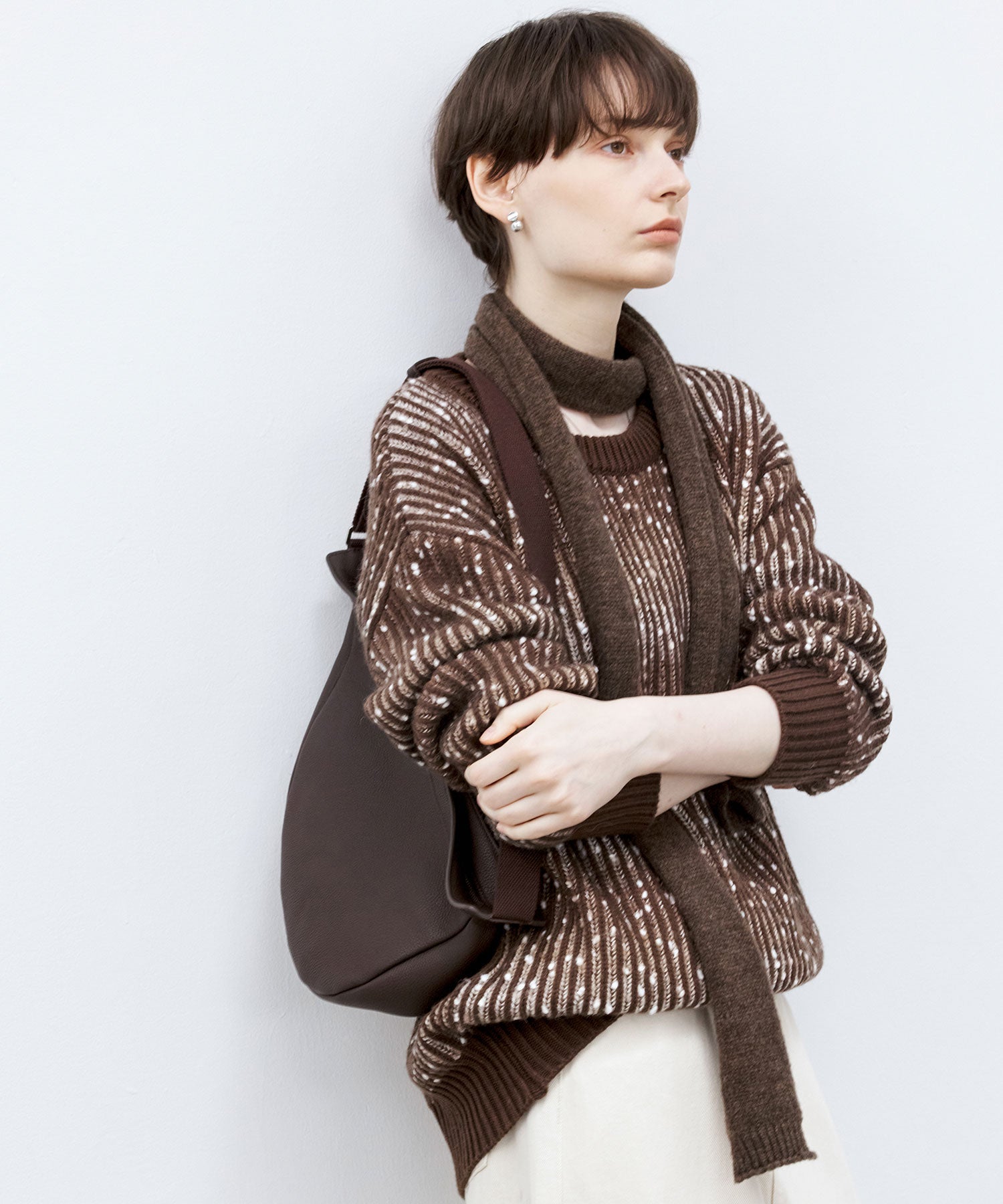 Cozy Snowflake Crew Neck Knit Sweater