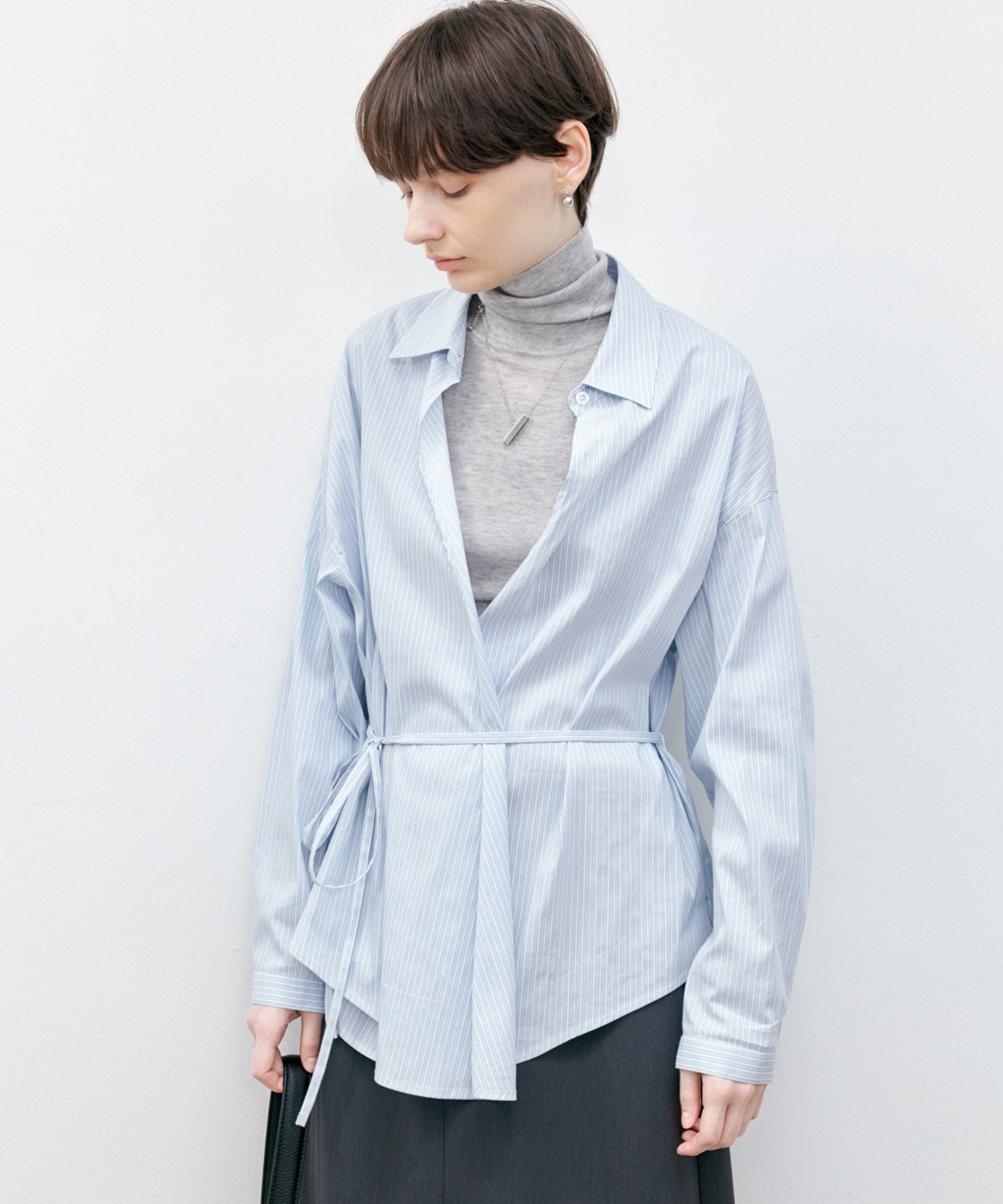 Plaid Asymmetric Shirt