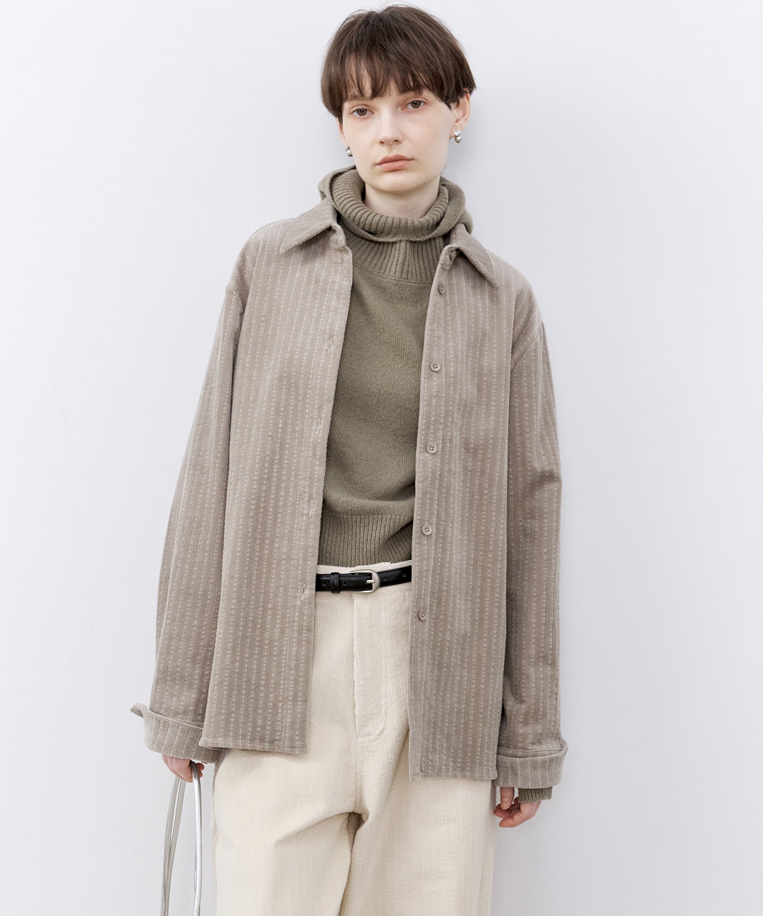 Multi-Stripe Corduroy Shirt