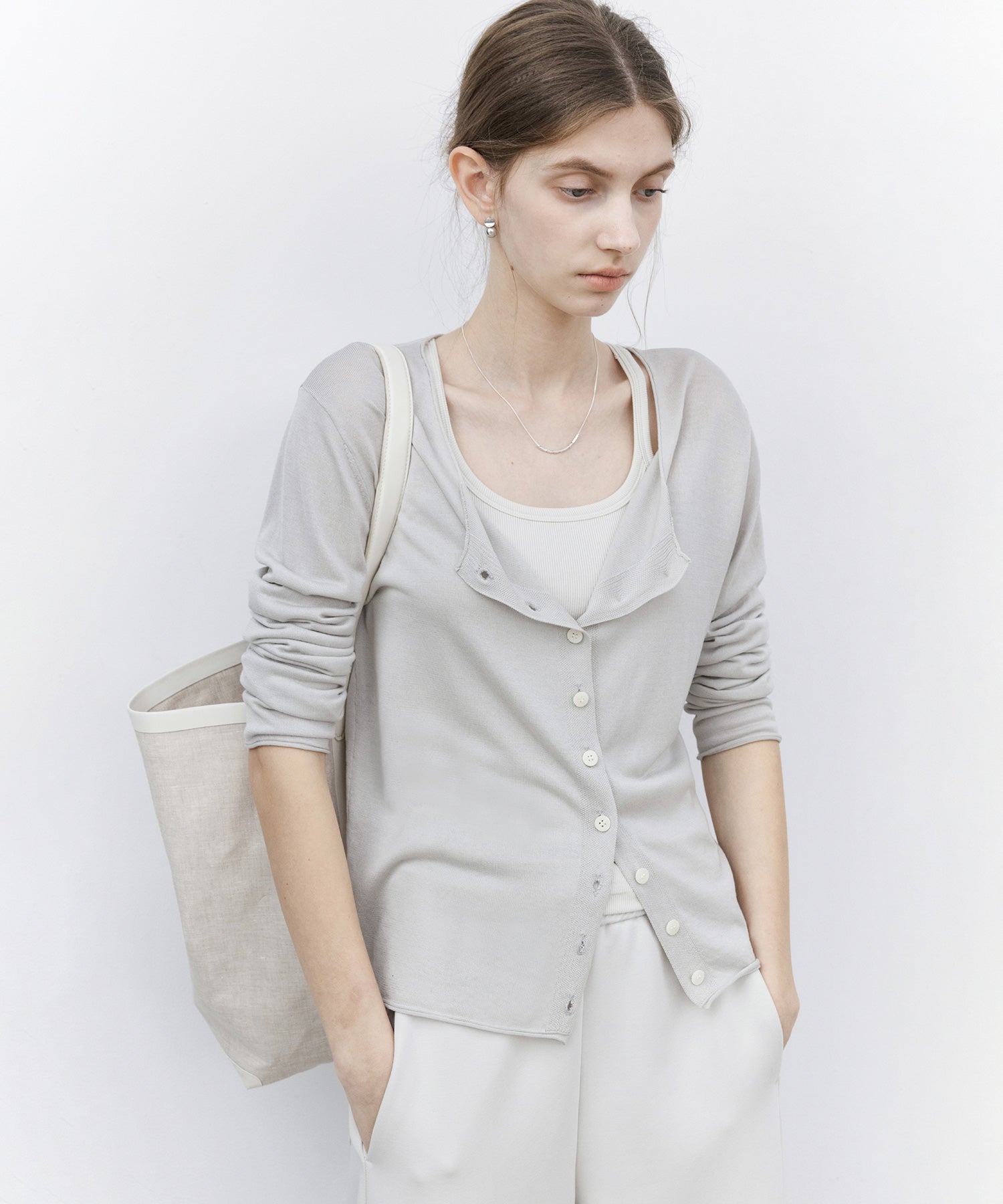 Lightweight Basic Knit Cardigan