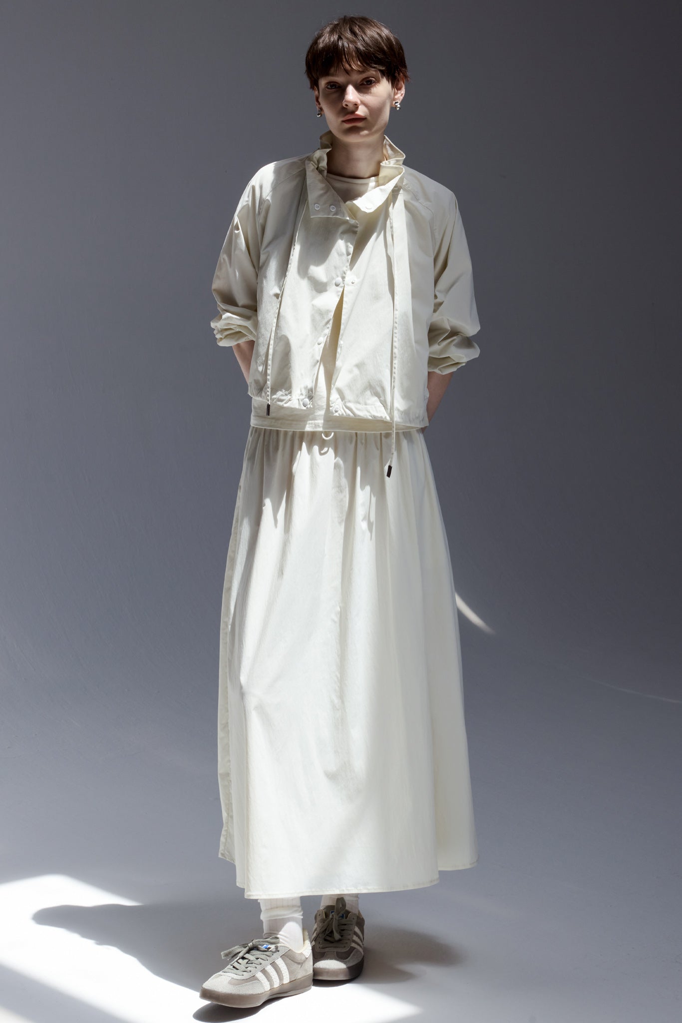 UV Protection Drawstring Light Blouson