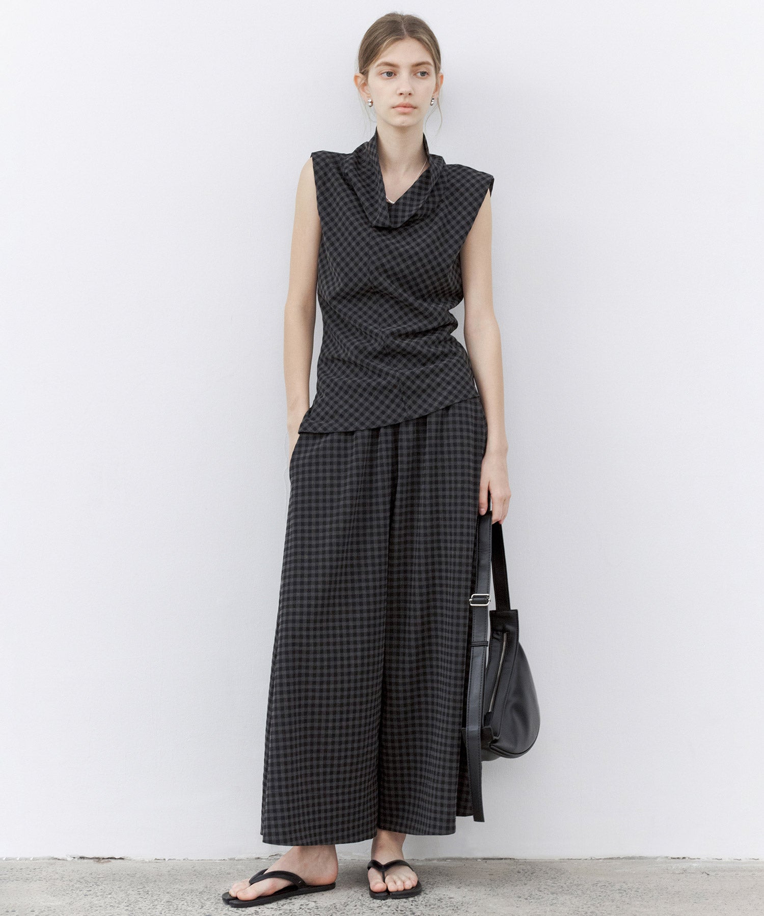 Asymmetrical Hem Drape Top