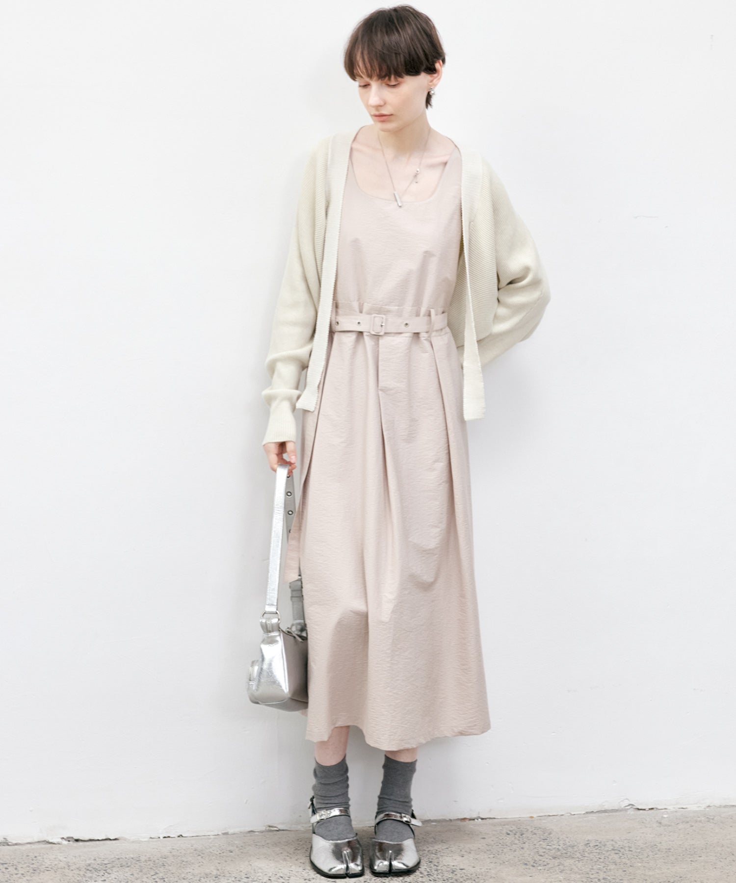 Ribbed Knit Color-block Short Bolero