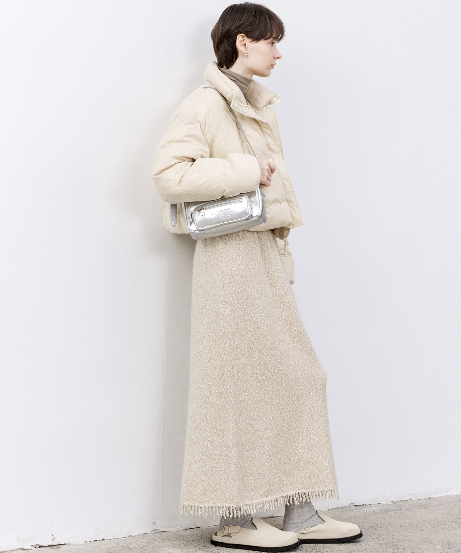 Flocked Finish Down Jacket