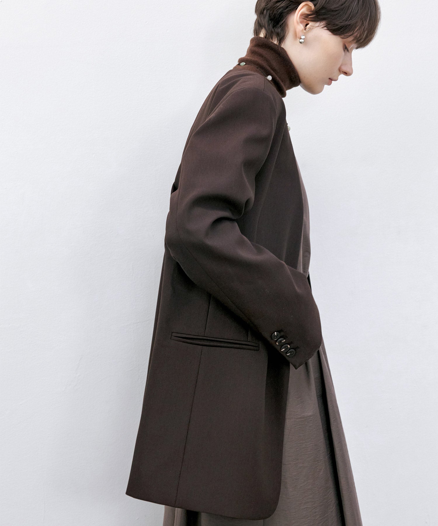 Essential Collarless Jacket