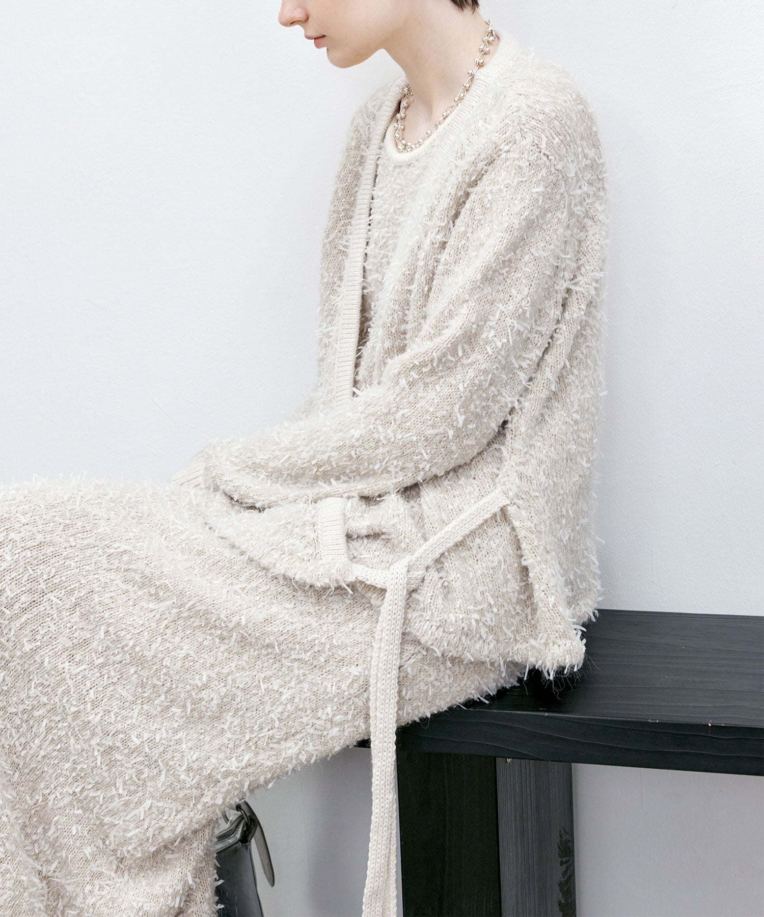 Tweed Round Neck Knit Dress