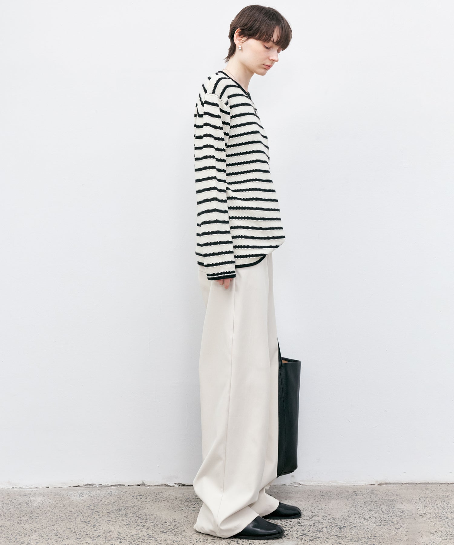 White Straight-Leg Pants