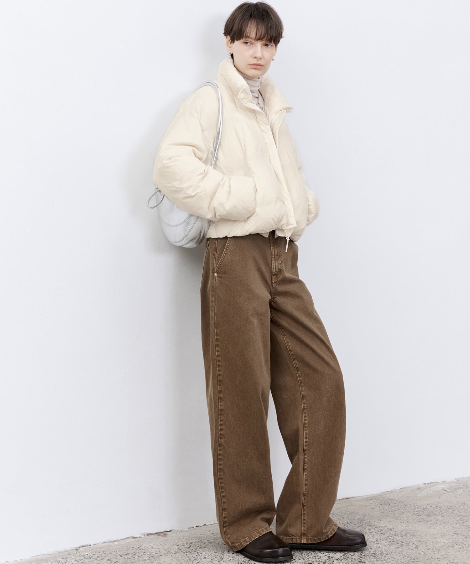 Flocked Finish Down Jacket