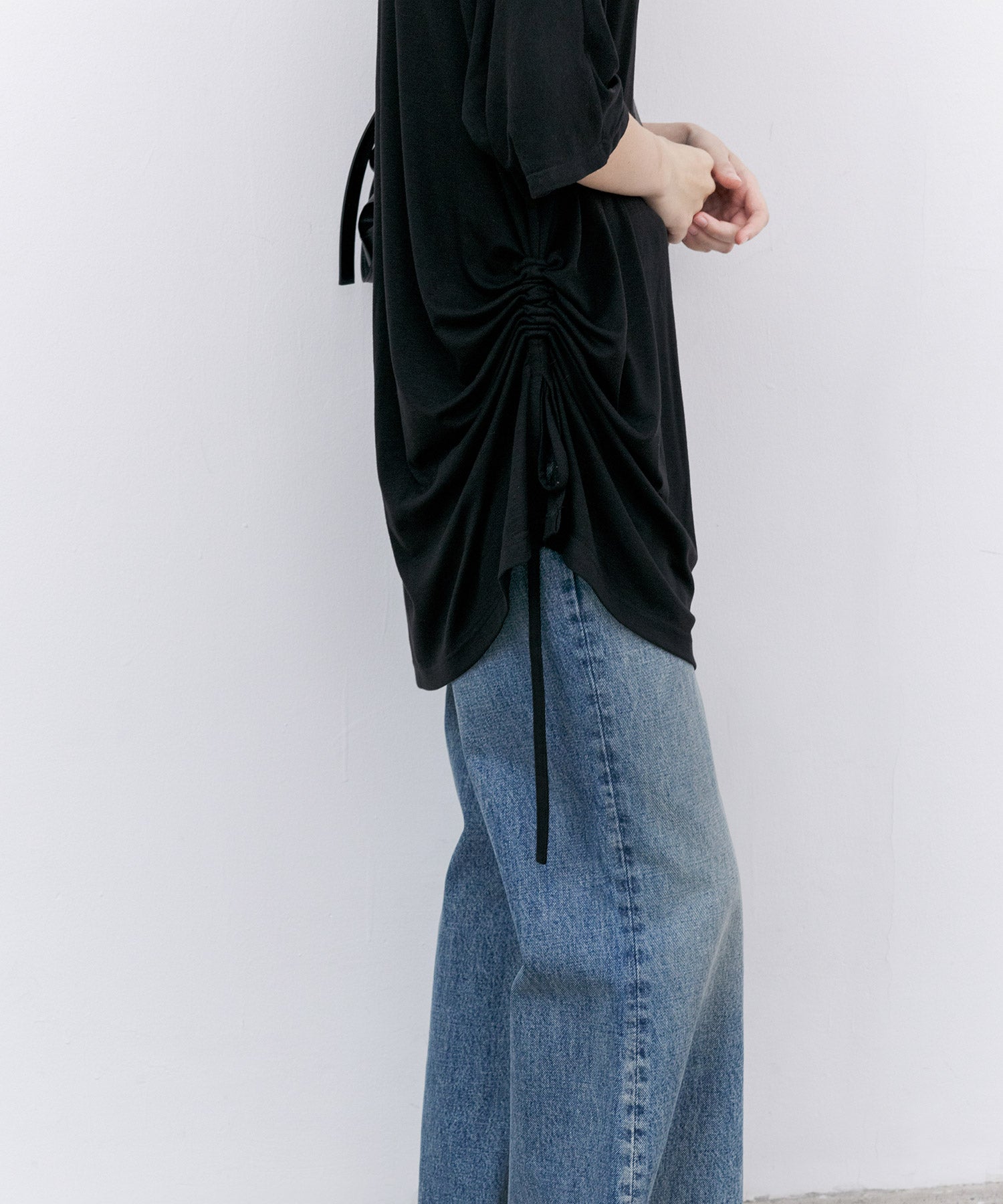 Double-Layer Loose Silhouette T-Shirt Dress
