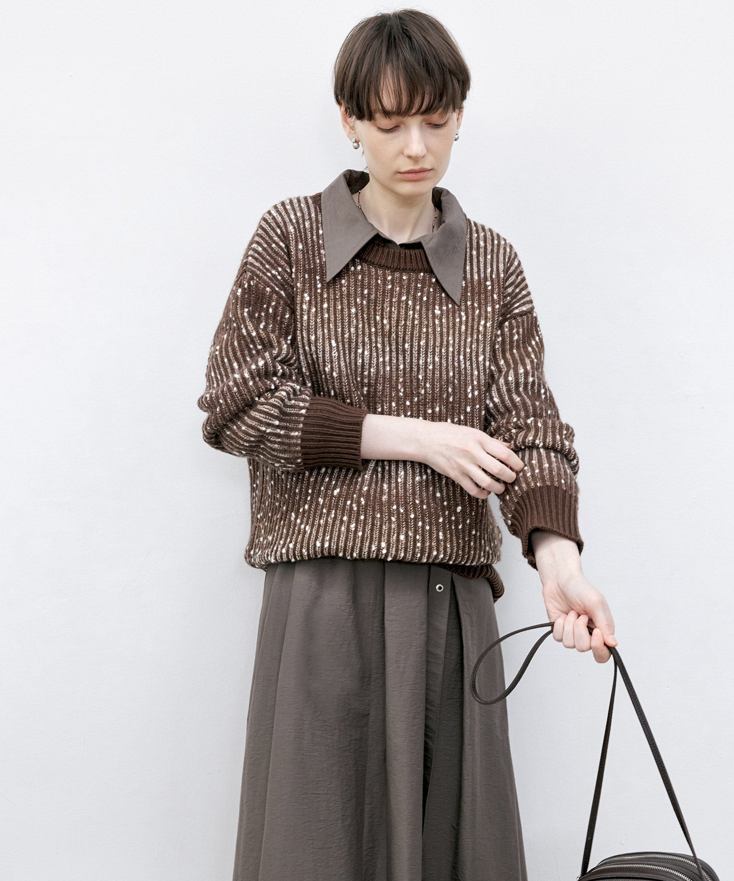 Cozy Snowflake Crew Neck Knit Sweater