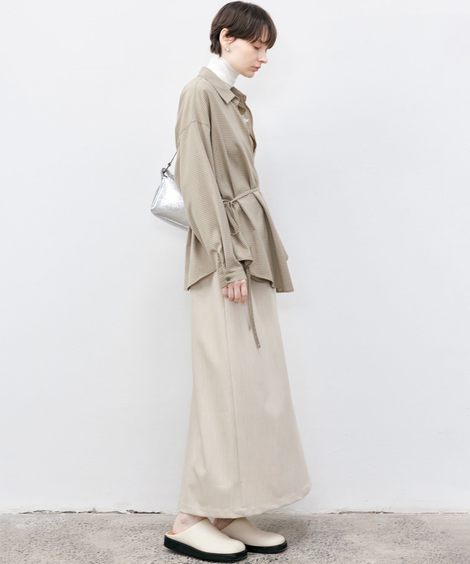 Plaid Asymmetric Shirt