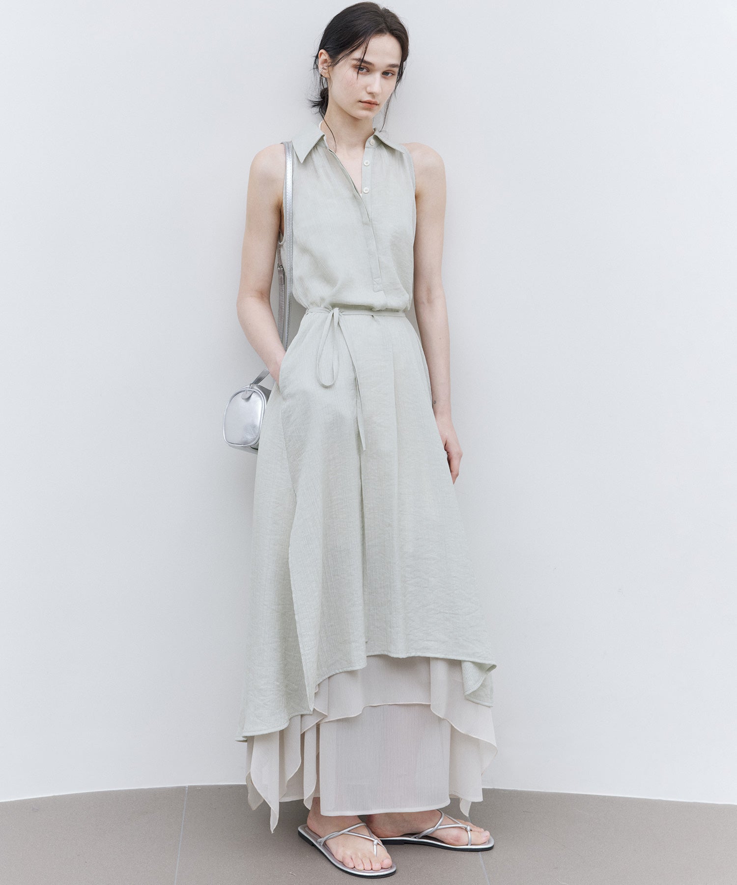 American Sleeve Layered Tunic Dress